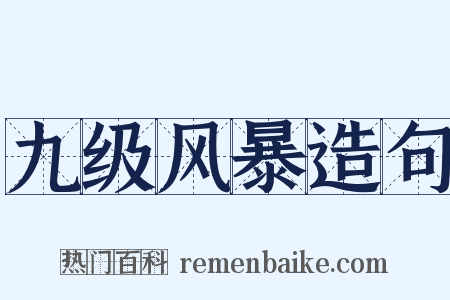 九级风暴造句是什么意思的图片